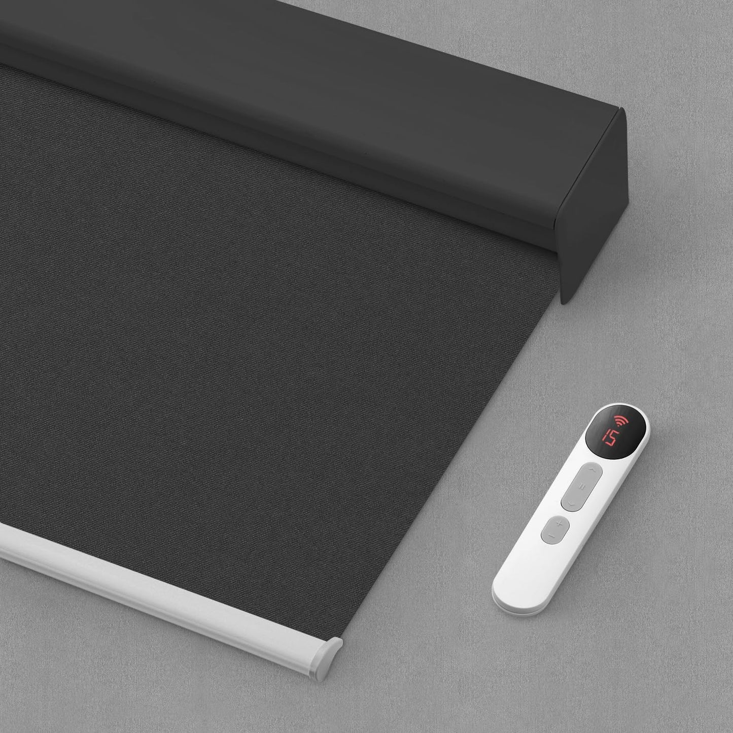 Bringnox Motorized Blinds with Remote,100% Blackout Smart Roller Blinds Compatible with Apple Homekit Google Home and Alexa Via HUB,and Customized(Linen Stone-01)